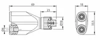 PJP 7047-IEC Female BNC Dimensions